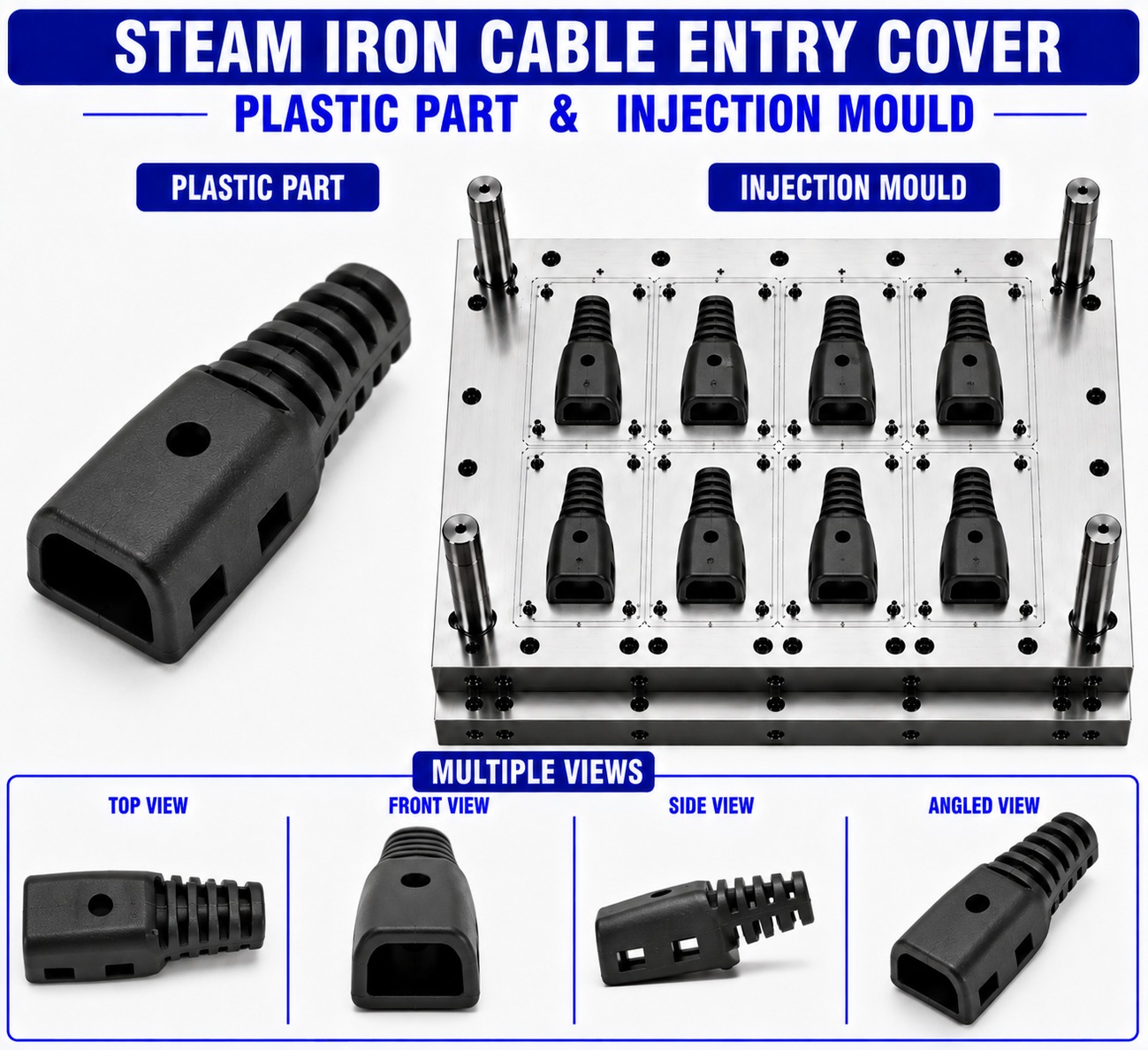 Steam Iron Plastic Cable Entry Cover Mould and Moulding Service